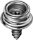 Snap fastener screw stud